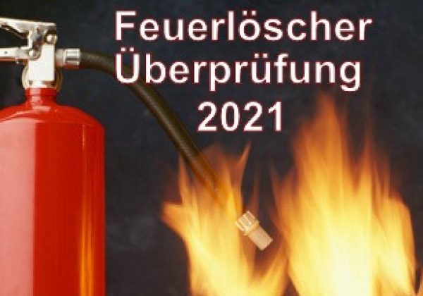 Feuerlöscher Überprüfung 2021